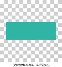 Minus vector icon. Illustration style is flat iconic cyan symbol on a transparent background.