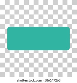 Minus vector icon. Illustration style is flat iconic cyan symbol on a transparent background.