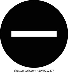 minus Vector illustration on a transparent background. Premium quality symbols. Glyphs  vector icon for concept and graphic design.