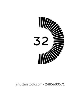 Minutenzähler-Symbol für Illustrator und Grafikdesign