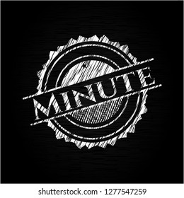 Minute on blackboard