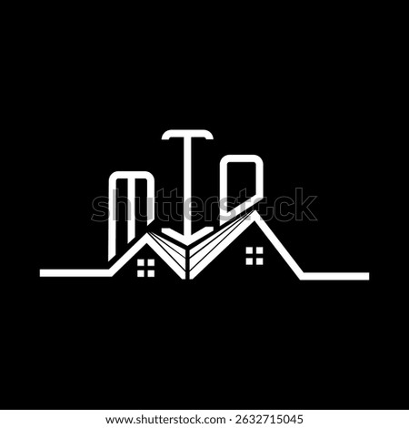MIO Real State logo design, MIO simple and modern logo. MIO luxurious alphabet design  