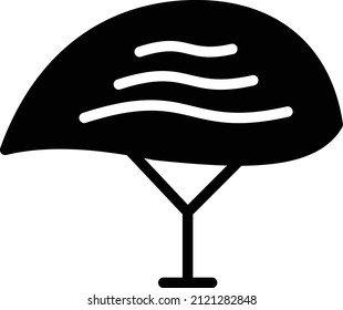 MIPS cycle helmet Concept Vector Glyph Icon Design,Cycling Sport Symbol, Bicycling Sign, Biking Equipment Stock Illustration