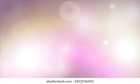 Miracle Abstract Defocused Light Spot Background Design. Christmas snowfall Vector Horizontal Illustration. Cosmic Print. Glitter confetti. Good for Banners, Posters, Covers, Flyers, Cards.