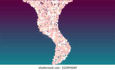 Miracle Background with Confetti of Glitter Particles. St. Valentine Day. Birthday pattern. Light Spots. Explosion of Confetti. Glitter Vector Illustration. Design for Banner.