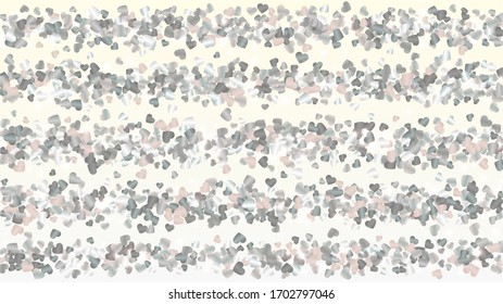 Miracle Background with Confetti of Glitter Particles. St. Valentine Day. Anniversary pattern. Light Spots. Explosion of Confetti. Glitter Vector Illustration. Design for Cover.