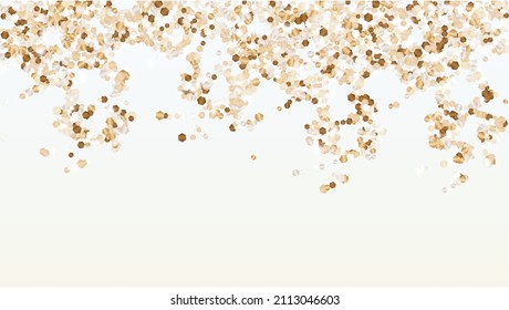 Miracle Background with Confetti of Glitter Particles. Sparkle Lights Texture. Birthday pattern. Light Spots. Star Dust. Explosion of Confetti. Design for Advertisement.