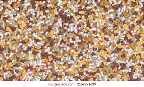 Miracle Background with Confetti of Glitter Particles. St. Valentine Day. Disco pattern. Light Spots. Explosion of Confetti. Glitter Vector Illustration. Design for Print.