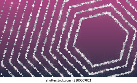 Miracle Background with Confetti of Glitter Particles. Sparkle Lights Texture. Party pattern. Light Spots. Star Dust. Explosion of Confetti. Design for Invitation.