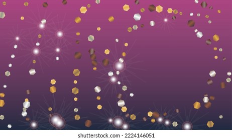 Fondo milagroso con confetti de partículas brillantes. Sparkle Luces Textura. Patrón disco. Puntos de luz. Star Dust. Explosión de Confetti. Diseño para publicidad.