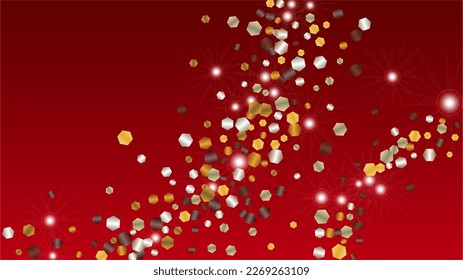 Miracle Background with Confetti of Glitter Particles. Sparkle Lights Texture. Holiday pattern. Light Spots. Star Dust. Explosion of Confetti. Design for Magazine.