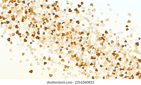 Miracle Background with Confetti of Glitter Particles. St. Valentine Day. Holiday pattern. Light Spots. Explosion of Confetti. Glitter Vector Illustration. Design for Web.