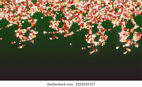 Miracle Background with Confetti of Glitter Particles. Sparkle Lights Texture. Holiday pattern. Light Spots. Star Dust. Explosion of Confetti. Design for Poster.