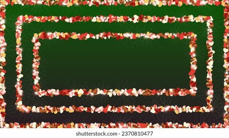 Fondo milagroso con confetti de partículas brillantes. Sparkle Luces Textura. Patrón de vacaciones. Puntos de luz. Star Dust. Explosión de Confetti. Diseño para impresión.