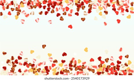 Miracle Background with Confetti of Glitter Particles. St. Valentine Day. Disco pattern. Light Spots. Explosion of Confetti. Glitter Vector Illustration. Design for Cover.