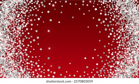 Miracle Background with Confetti of Glitter Particles. Sparkle Lights Texture. Birthday pattern. Light Spots. Star Dust. Explosion of Confetti. Design for Flyer.
