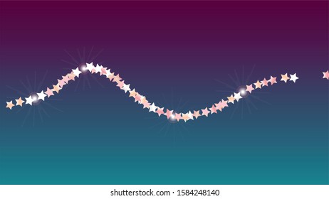 Miracle Background with Confetti of Glitter Star Particles. Sparkle Lights Texture. Celebration pattern. Light Spots. Star Dust. Christmass Design. Explosion of Confetti. Design for Banner.