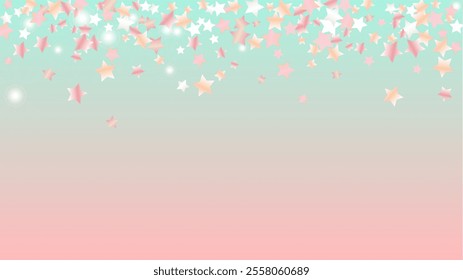 Miracle Background with Confetti of Glitter Star Particles. Sparkle Lights Texture. Disco pattern. Light Spots. Star Dust. Christmass Design. Explosion of Confetti. Design for Print.