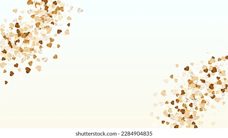 Fondo milagroso con Confetti de partículas brillantes del corazón. Día de San Valentín. Patrón de vacaciones. Puntos de luz. Explosión de Confetti. Ilustración del vector de brillo. Diseño para la invitación.