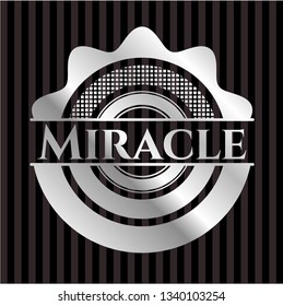 Miracle silver shiny badge