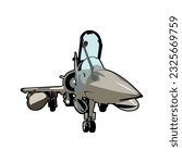 Mirage 2000 fighter plane illustration