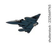 Mirage 2000 fighter plane illustration