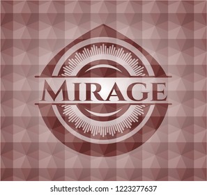 Mirage Red Emblem Geometric Background Seamless Stock Vector (Royalty ...