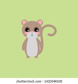 Mirket, cartoon, illustration, animal color icon