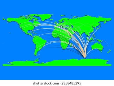 Mirny Station, Antarctica map - Concept map for Mirny Station, Antarctica on World map. Suitable for export concepts. File is suitable for digital editing and prints of all sizes.