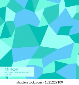 Miror abstract background modern polygon design blue style with line complex. vector illustration
