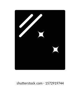 mirro vector glyph flat icon 