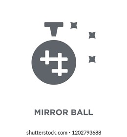 Mirror ball icon. Mirror ball design concept from Birthday and Party collection. Simple element vector illustration on white background.