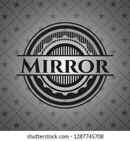 Mirror black emblem. Vintage.