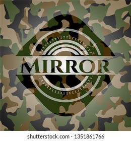Mirror camouflaged emblem