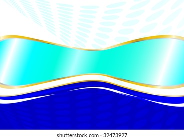 Mirror card in blue dots; clip-art