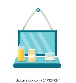 mirror for care vector illustration