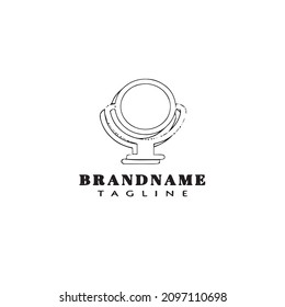 mirror cartoon logo icon design template modern vector illustration