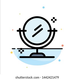 Mirror, Cleaning, Clean Abstract Flat Color Icon Template
