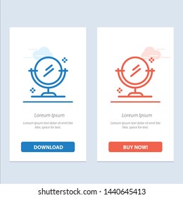 Mirror, Cleaning, Clean  Blue and Red Download and Buy Now web Widget Card Template