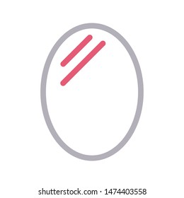 mirror colour line vector icon