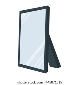 Mirror concept represented by frame icon. isolated and flat illustration 