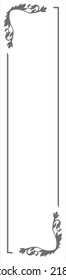 Mirror design decorative drawing vector