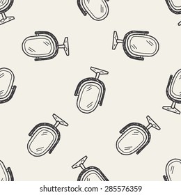 mirror doodle seamless pattern background