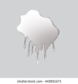 mirror dripping isolated art creative modern illustration bright vector background element for design