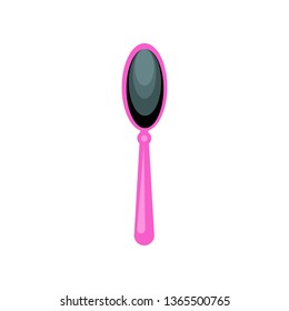 Mirror flat icon. Reflection, makeup, salon. Beauty concept. Vector illustration can be used for topics like accessories, boudoir, fashion