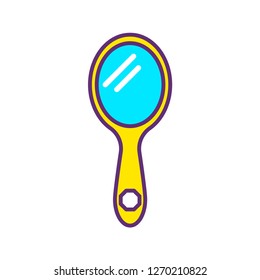 Mirror flat vector icon sign symbol