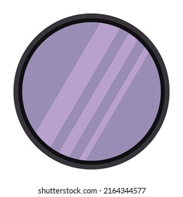 Mirror Flat vector icon which can easily modify or edit 