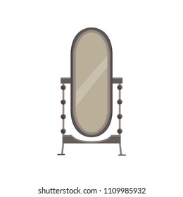Mirror floor interior room background design vector isolated illustration