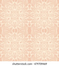 Mirror floral pattern.Hand drawing detailed background for design invitation tattoo salon, yoga class, spa salon.
