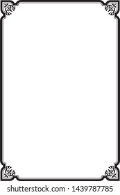 mirror frame arch vector black